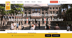 Desktop Screenshot of escherinhetpaleis.nl